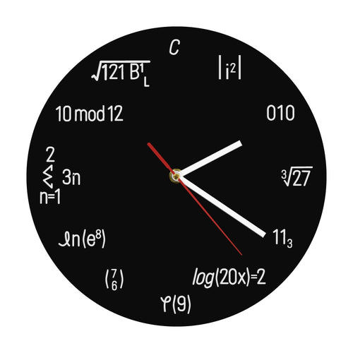 Nerdy Math Wall Clock