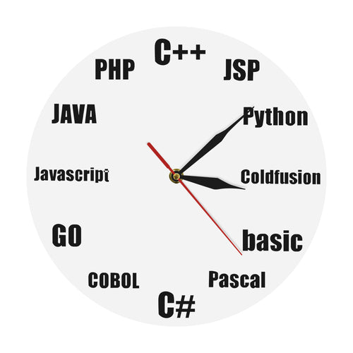 Programer Nerd Wall Clock